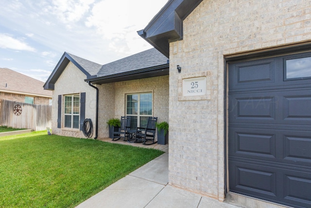 25 Nicci Ln, Canyon, TX 79015 - entrance to property with roof with shingles, stone siding, and a garage