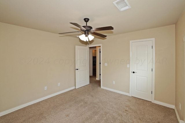 9315 Gaston Ave, Amarillo, TX 79119 - unfurnished bedroom with light carpet and ceiling fan