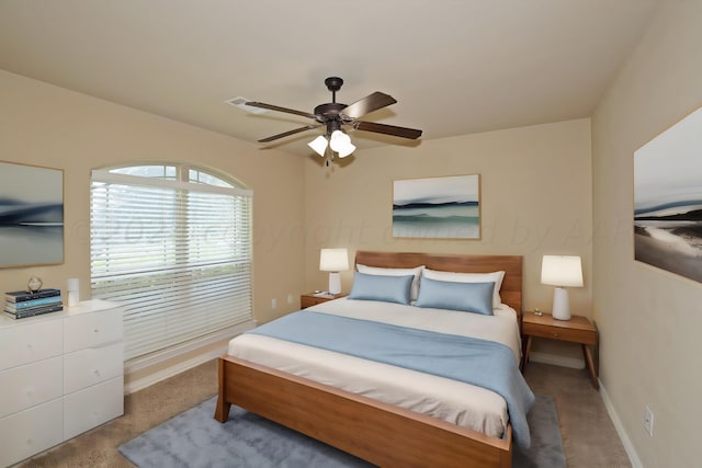 9315 Gaston Ave, Amarillo, TX 79119 - bedroom featuring ceiling fan and light colored carpet