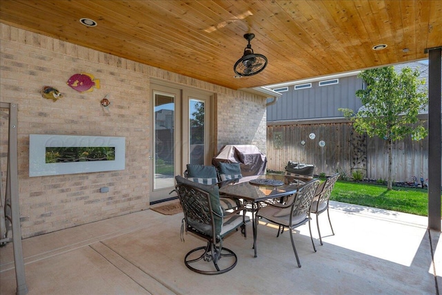 8205 S Liberty Cir, Amarillo, TX 79119 - view of patio with grilling area and outdoor dining space