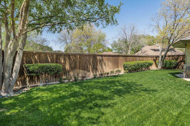 3506 Van Winkle Dr, Amarillo, TX 79121 - view of yard with a fenced backyard