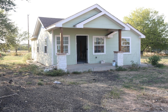 view of bungalow