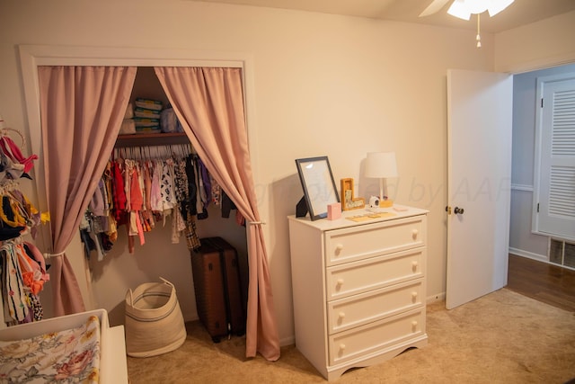 1418 Oak Ave, Panhandle, TX 79068 - bedroom with light carpet and baseboards