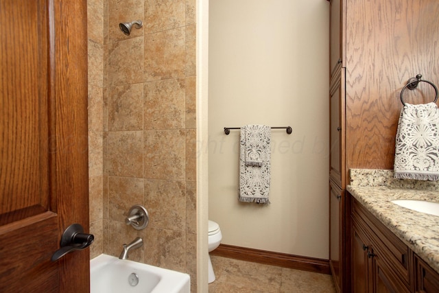 4602 Cape Verde Ct, Amarillo, TX 79119 - full bathroom featuring vanity and  shower combination