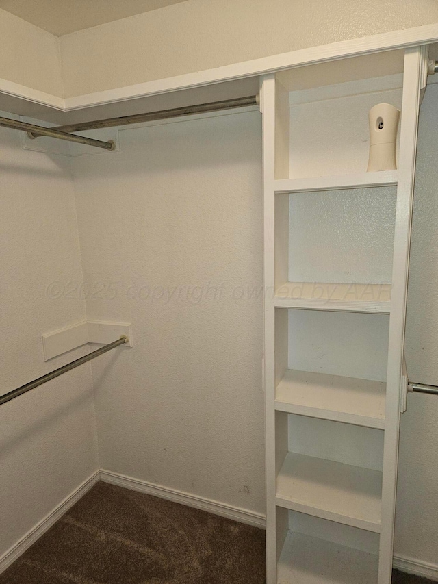 7205 Columbia Ln, Amarillo, TX 79109 - walk in closet featuring dark carpet