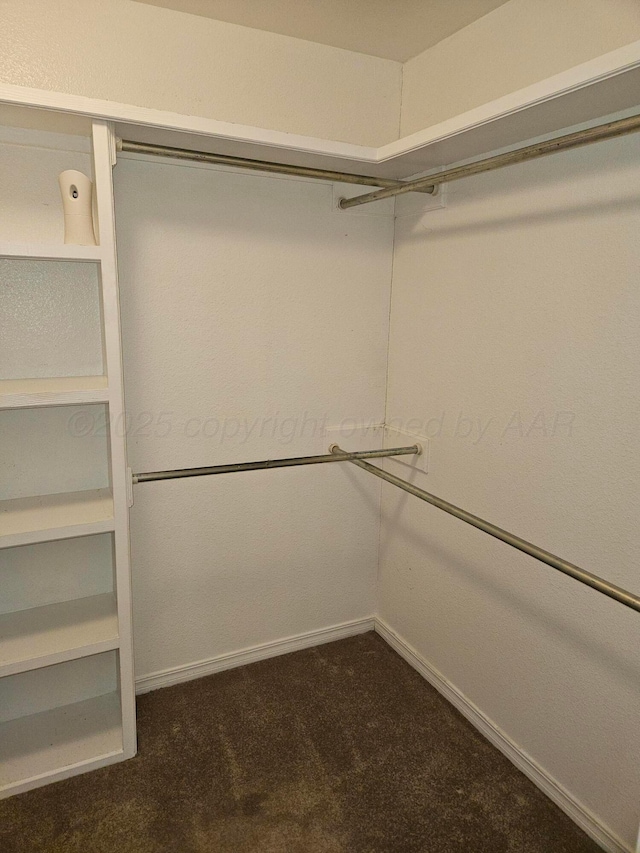 7205 Columbia Ln, Amarillo, TX 79109 - spacious closet with dark colored carpet