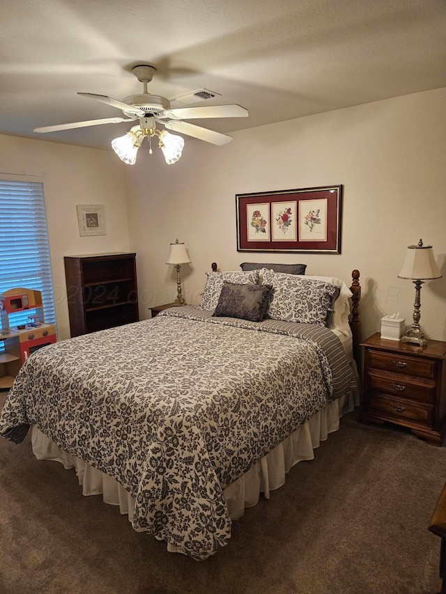 7205 Columbia Ln, Amarillo, TX 79109 - bedroom featuring carpet floors and ceiling fan
