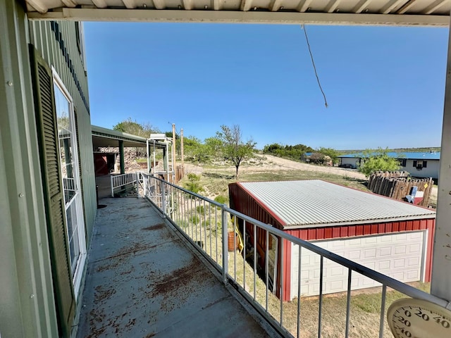 view of balcony