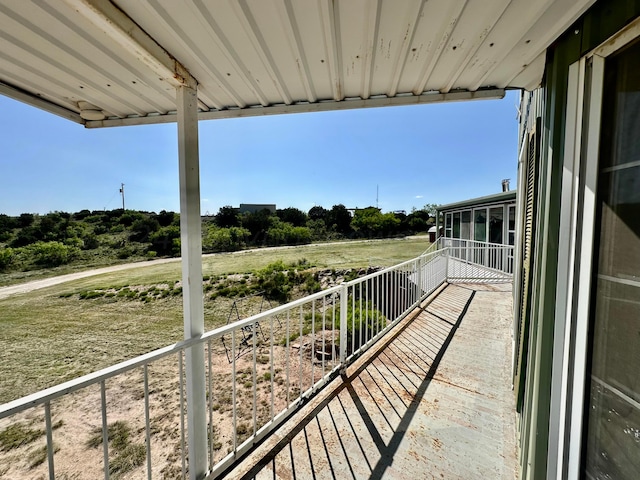 view of balcony