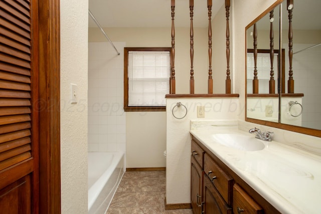 4405 S Ong St, Amarillo, TX 79110 - bathroom featuring vanity and shower / washtub combination