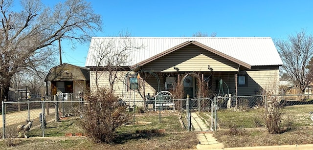 bungalow-style house with a porch