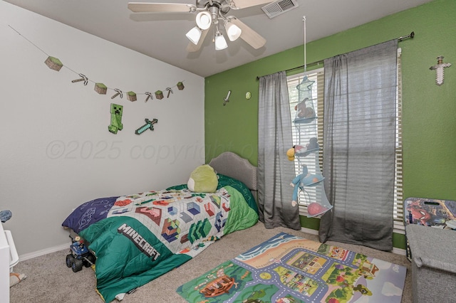 2002 SW 61st Ave, Amarillo, TX 79118 - carpeted bedroom featuring ceiling fan and baseboards
