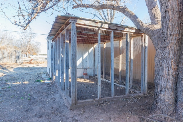 view of outdoor structure