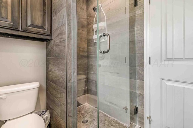 5800 Hester Rd, Amarillo, TX 79124 - full bathroom featuring toilet and a stall shower