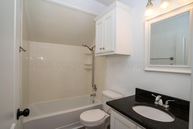 9909 Asher Ave, Amarillo, TX 79119 - full bathroom with toilet, bathtub / shower combination, and vanity