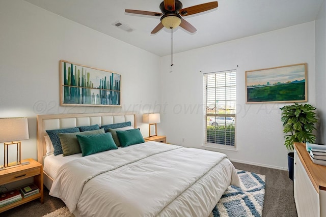 9909 Asher Ave, Amarillo, TX 79119 - carpeted bedroom featuring baseboards and a ceiling fan