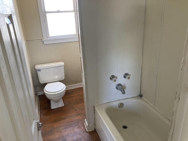 409 N Alabama St, Amarillo, TX 79106 - full bathroom with toilet and wood finished floors