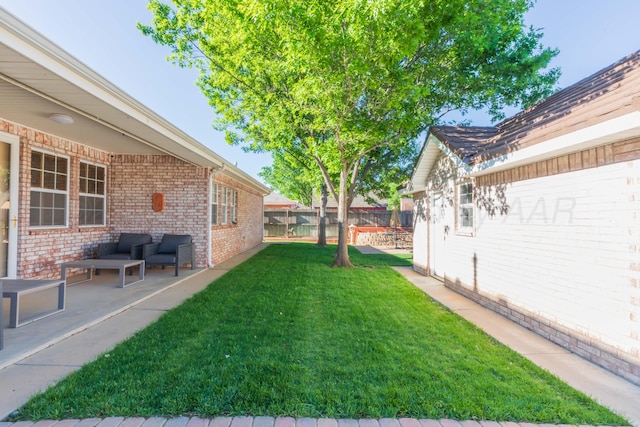 3616 Van Tassel St, Amarillo, TX 79121 - view of yard featuring a patio area and an outdoor living space