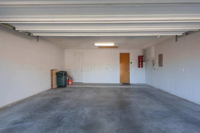 3616 Van Tassel St, Amarillo, TX 79121 - garage with electric panel and a central vacuum unit
