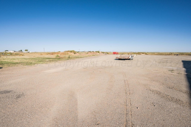 view of street with a rural view