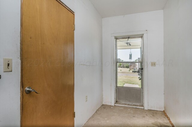 view of doorway to outside