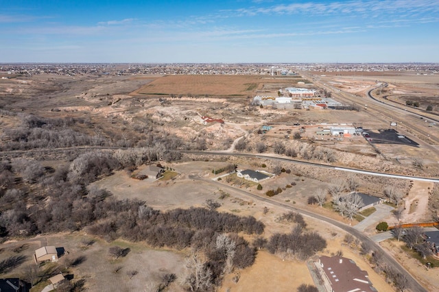 drone / aerial view featuring a rural view