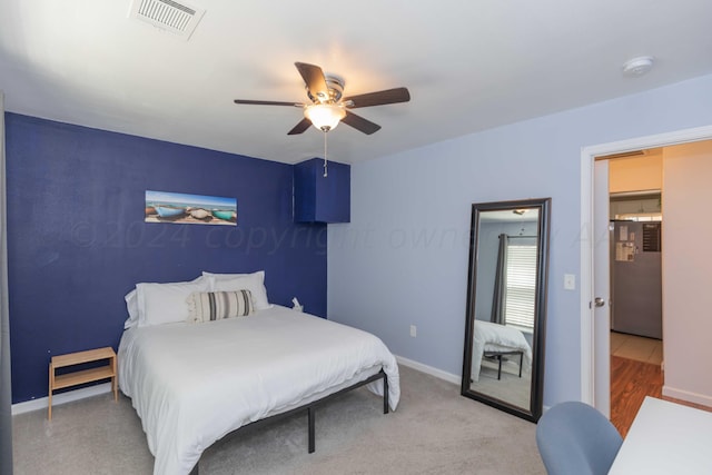 3002 S Polk St, Amarillo, TX 79109 - bedroom with baseboards and a ceiling fan