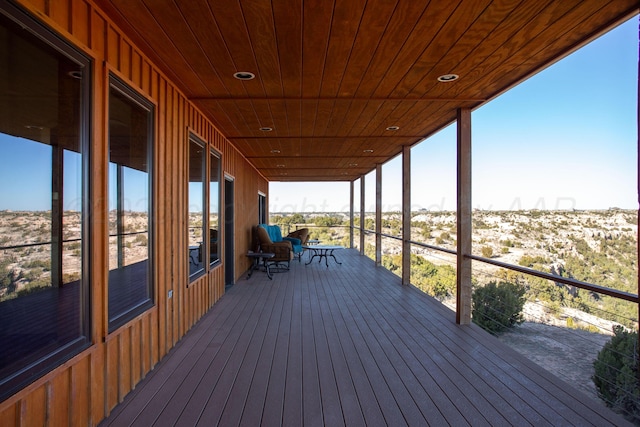 view of wooden terrace