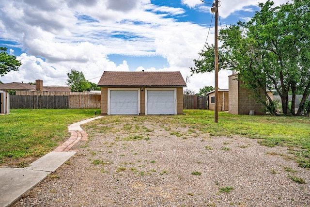 3201 S Grand St, Amarillo, TX 79103 - view of yard featuring an outdoor structure and a detached garage