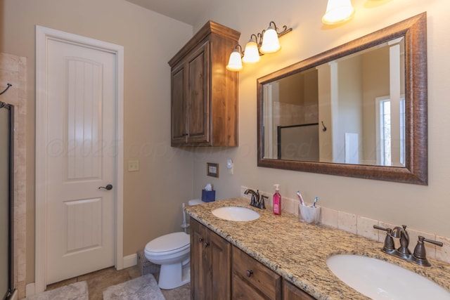 7409 Columbus Dr, Amarillo, TX 79118 - full bath with double vanity and a shower