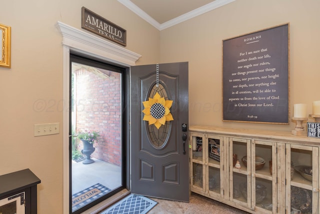 7409 Columbus Dr, Amarillo, TX 79118 - foyer entrance with ornamental molding