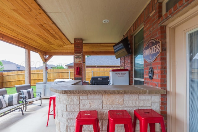 7409 Columbus Dr, Amarillo, TX 79118 - view of patio with area for grilling