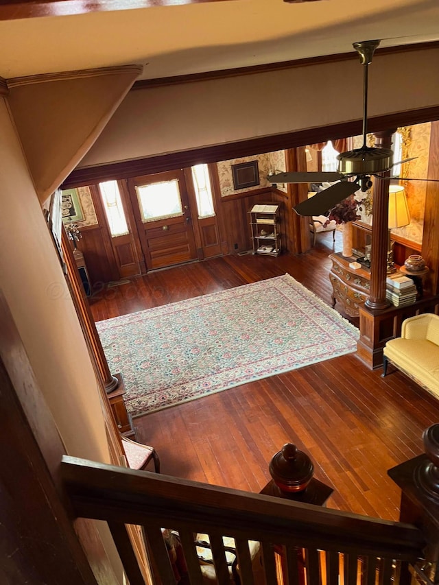 entryway featuring dark hardwood / wood-style floors