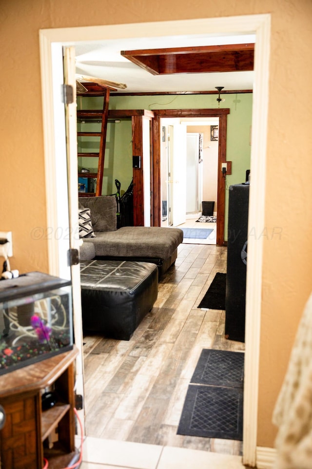 1611 S Palo Duro St, Amarillo, TX 79106 - living area with hardwood / wood-style floors