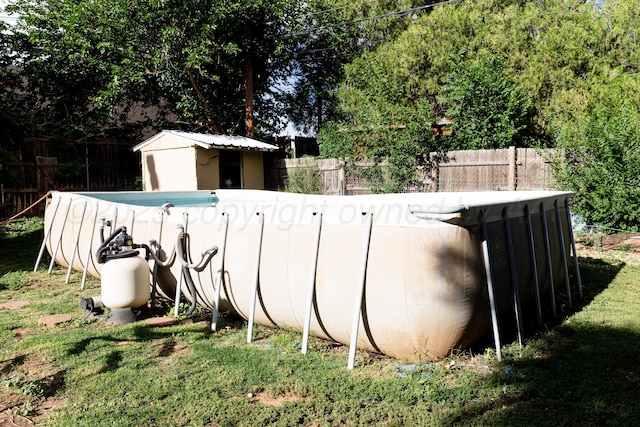 1611 S Palo Duro St, Amarillo, TX 79106 - fenced backyard with a shed