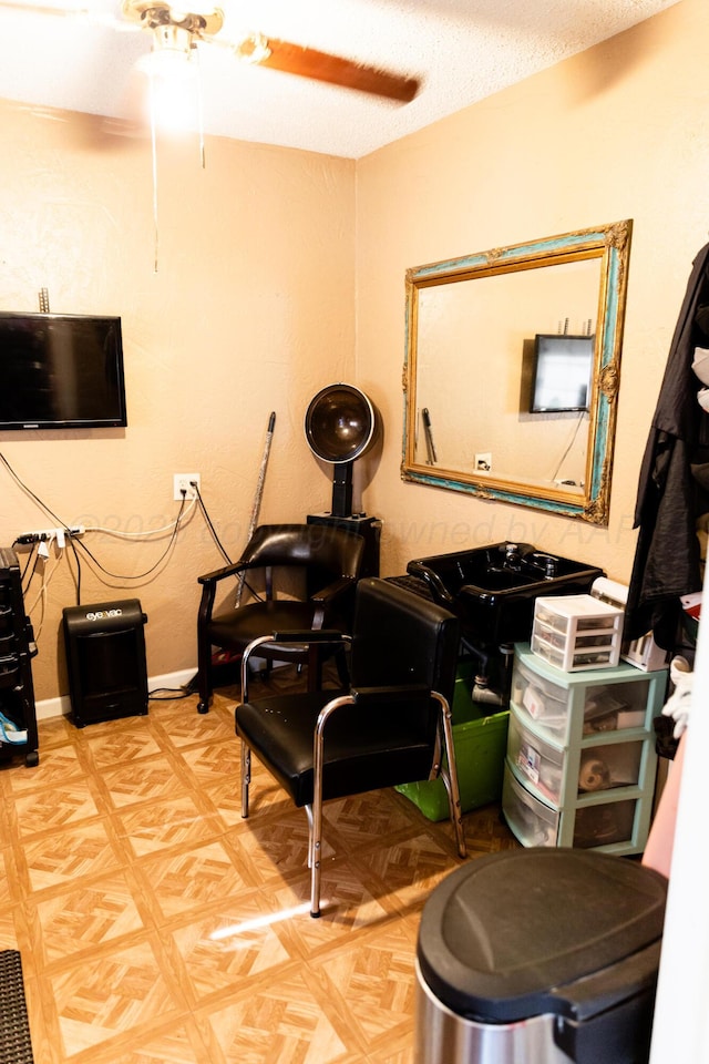 1611 S Palo Duro St, Amarillo, TX 79106 - bathroom with a ceiling fan and baseboards