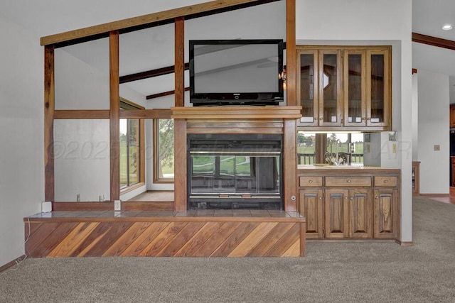 25 Crenshaw St, Amarillo, TX 79124 - unfurnished living room with carpet floors