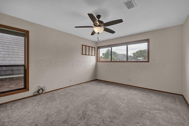 25 Crenshaw St, Amarillo, TX 79124 - spare room featuring carpet and ceiling fan