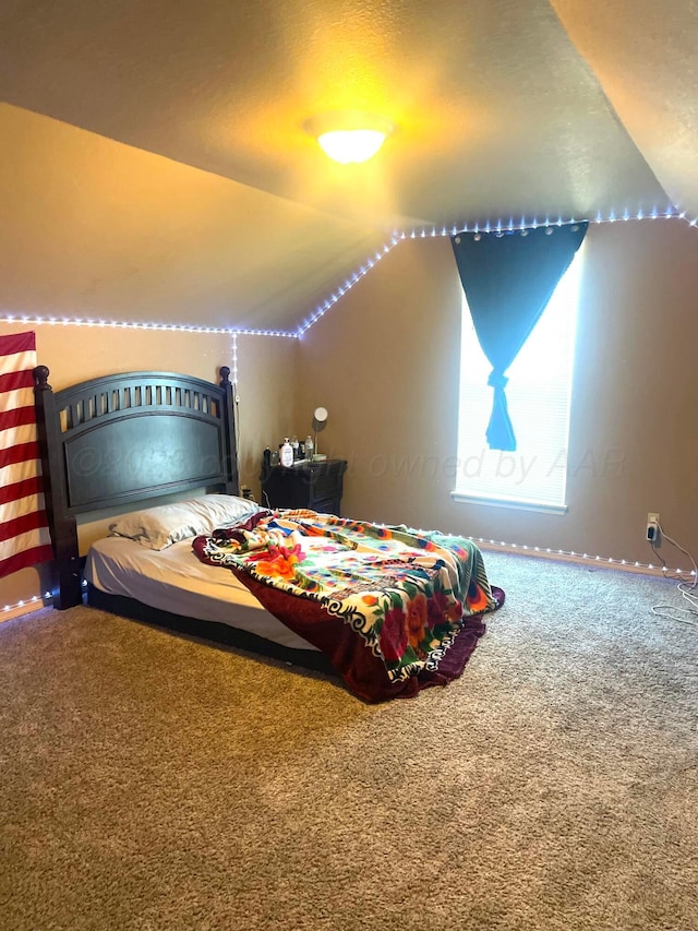 7114 Beeson St, Amarillo, TX 79119 - carpeted bedroom featuring vaulted ceiling