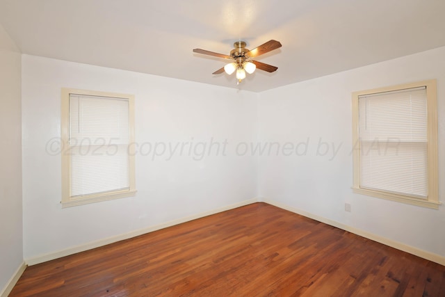 4116 Cimarron Ave, Amarillo, TX 79102 - spare room featuring wood finished floors and ceiling fan