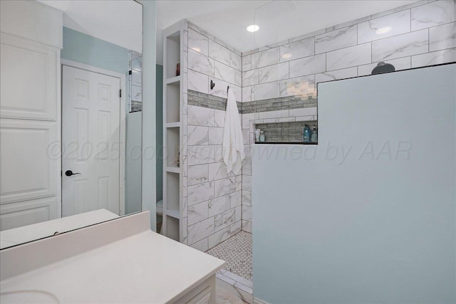 4022 Pinehurst Dr, Amarillo, TX 79109 - full bath featuring walk in shower and vanity
