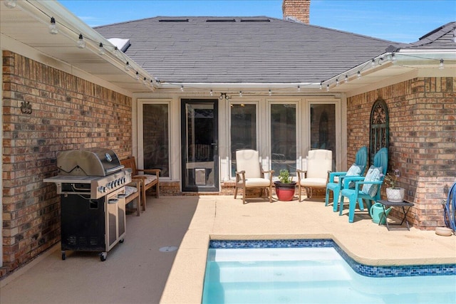 4022 Pinehurst Dr, Amarillo, TX 79109 - swimming pool with a grill and a patio area