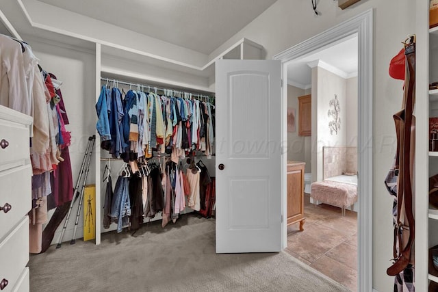 6905 Spring Cherry Ln, Amarillo, TX 79124 - walk in closet with light carpet