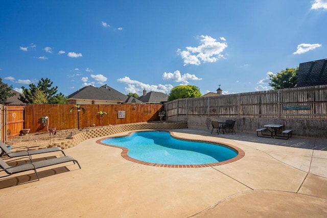 6905 Spring Cherry Ln, Amarillo, TX 79124 - view of pool with a patio area and a fenced backyard