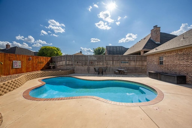 6905 Spring Cherry Ln, Amarillo, TX 79124 - view of pool with a patio and a fenced backyard