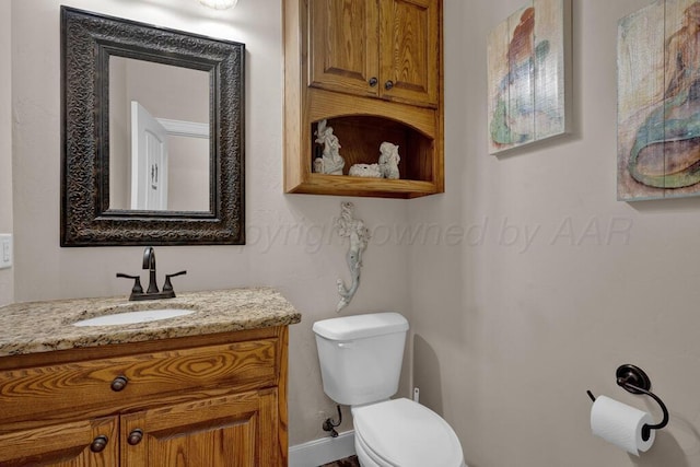 6905 Spring Cherry Ln, Amarillo, TX 79124 - bathroom with toilet and vanity