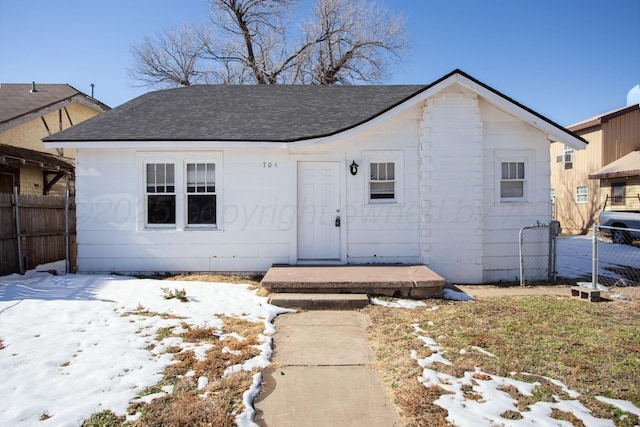 view of front of home