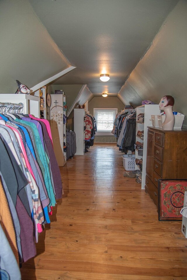 2122 S Hayden St, Amarillo, TX 79109 - walk in closet with lofted ceiling and light wood finished floors