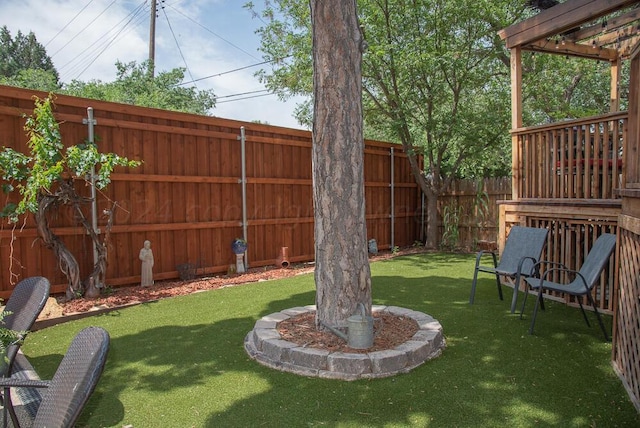 2122 S Hayden St, Amarillo, TX 79109 - fenced backyard featuring a pergola