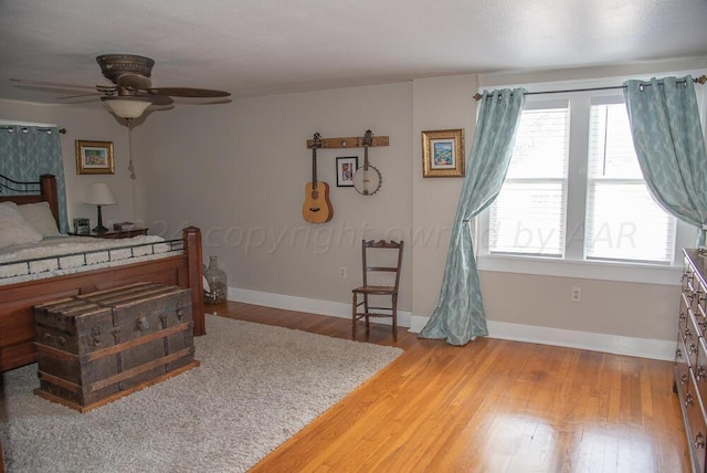 2122 S Hayden St, Amarillo, TX 79109 - bedroom with wood finished floors and baseboards